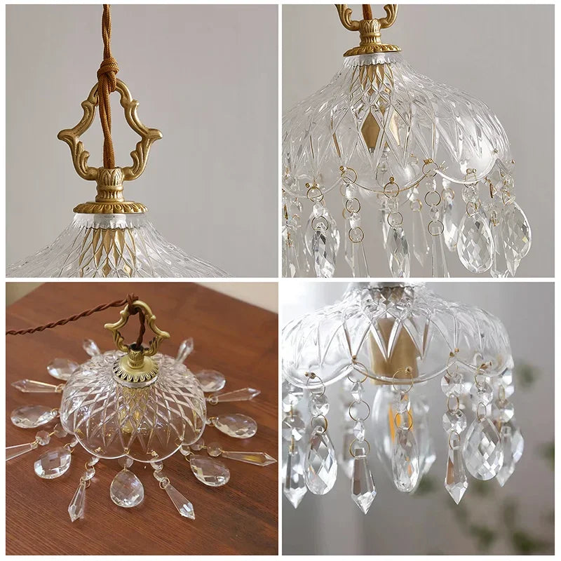 Kristall Glas Pendelleuchte