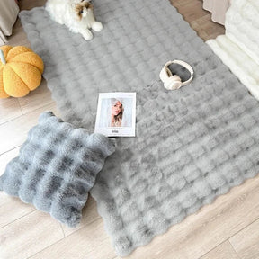 Tapis luxueux en fausse fourrure