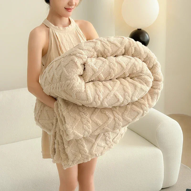 Premium-Komfortdecke aus Korallenfleece
