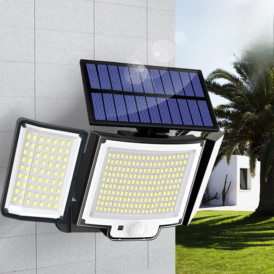 LED-Solar-Wandleuchte mit Bewegungsmelder