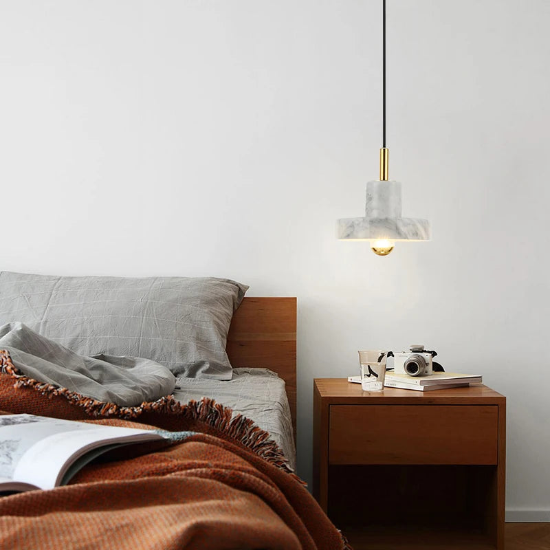 Elegante Marmor Pendelleuchte