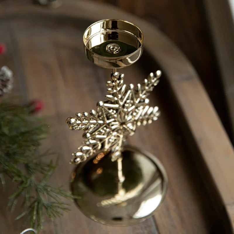 Bougeoir élégant pour sapin de Noël et étoile