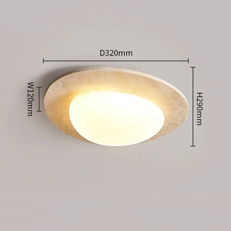 Deckenlampe mit geometrischem Muster