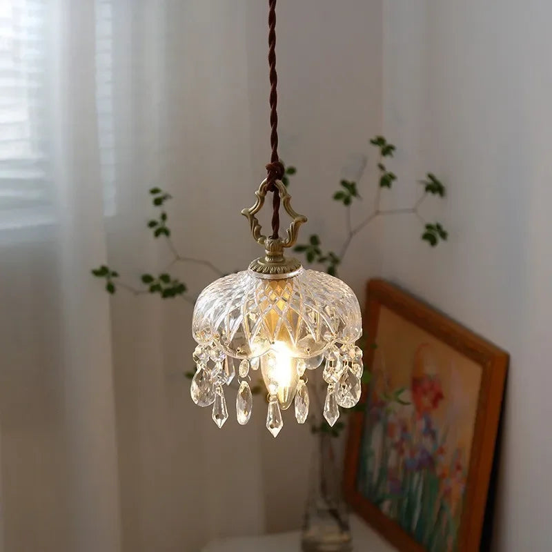 Kristall Glas Pendelleuchte