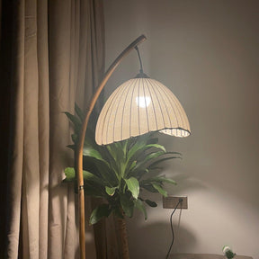 Lampe japonaise en bambou naturel