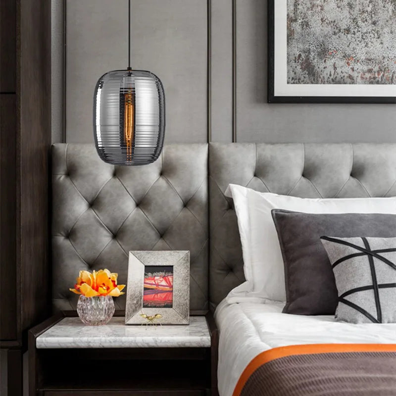 Postmoderne Glas Pendellampe