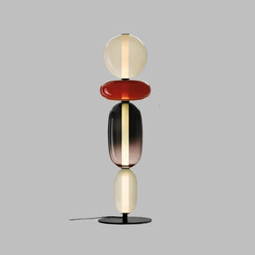 Design vloerlamp met kleurdetails