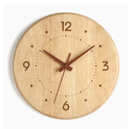 Japanische Wanduhr aus Holz