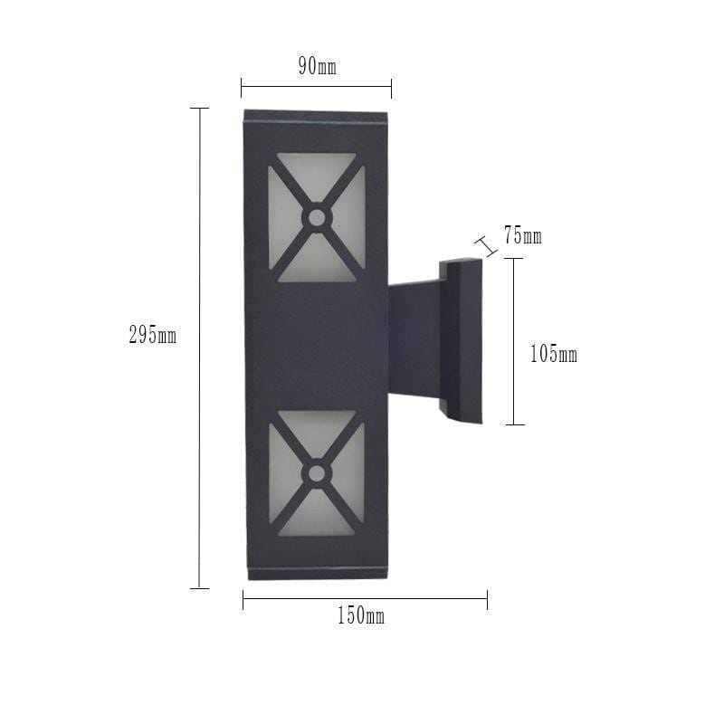 Zweiarmige LED-Außenwandleuchte – Robustes & Stilvolles Design