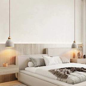 Beton LED Pendelleuchte