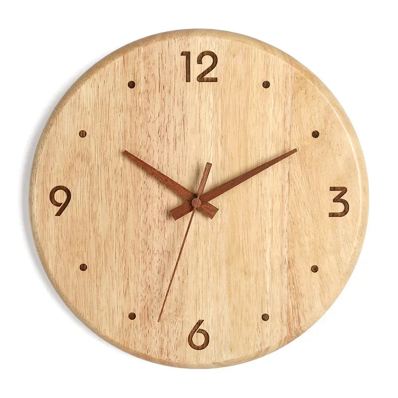 Japanische Wanduhr aus Holz
