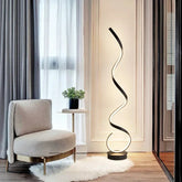 Spiral design LED floor lamp