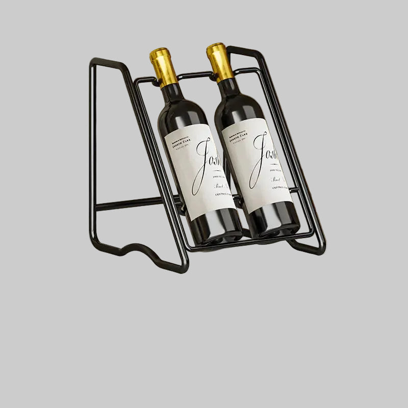 Freistehendes Weinregal aus Eisen für die Arbeitsplatte