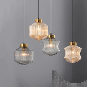 Loft Style Glas Pendelleuchte