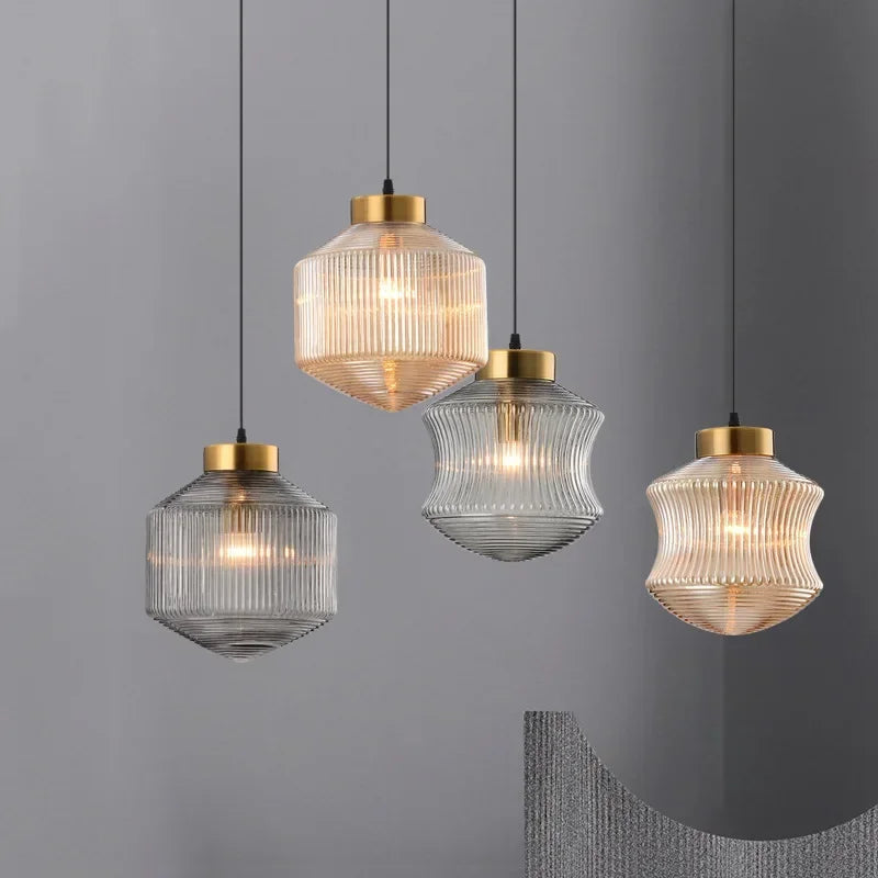 Loft Style Glas Pendelleuchte