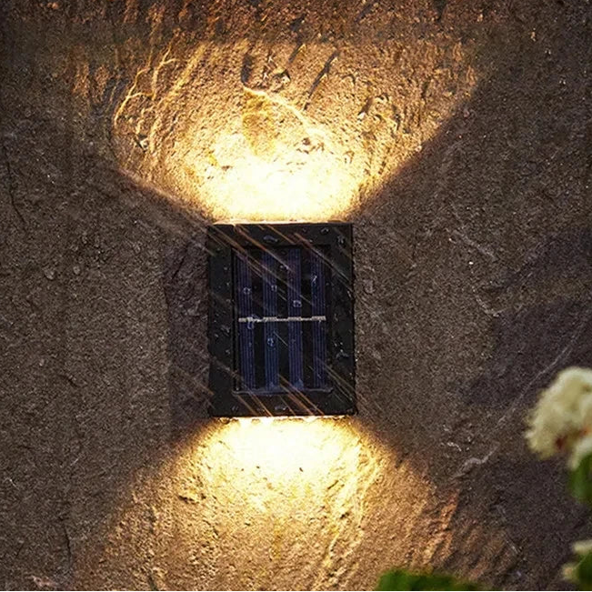 Solar-Wandleuchte nach oben und unten
