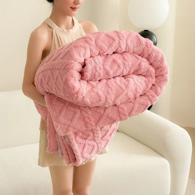 Premium-Komfortdecke aus Korallenfleece