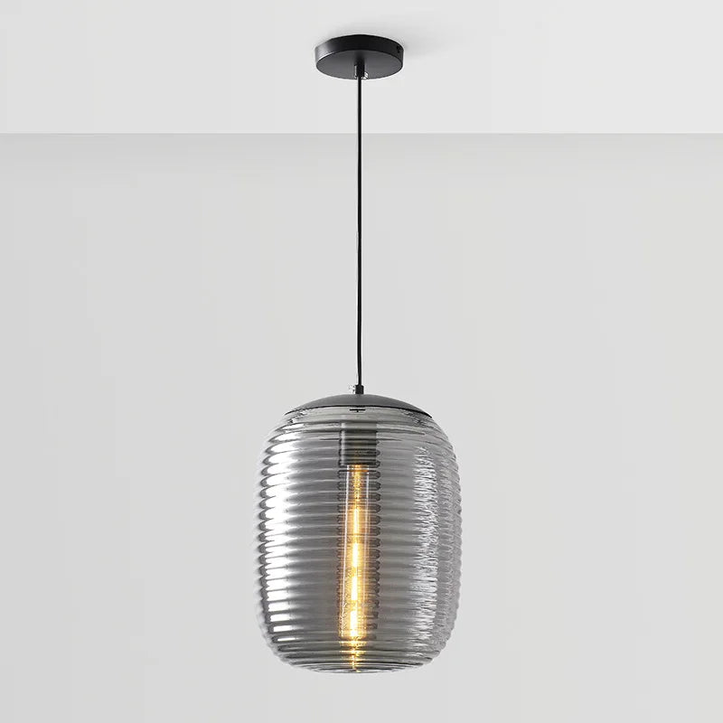 Postmoderne Glas Pendellampe