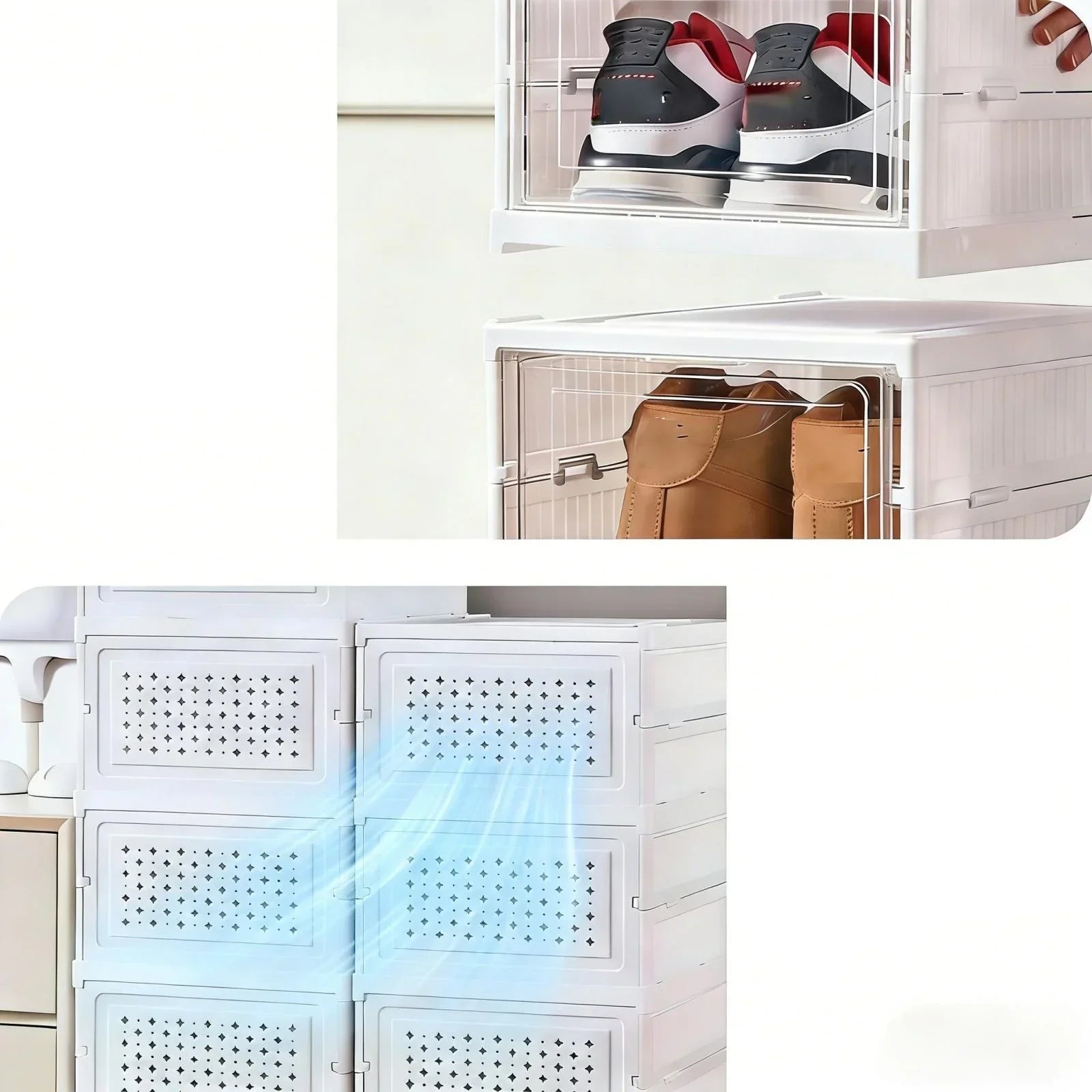 Stapelbare Schuhaufbewahrungsbox