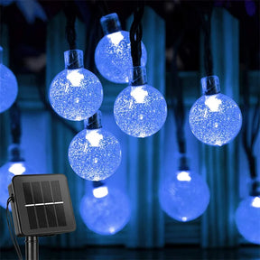 Solar LED Kristallkugel Lichterkette für Weihnachten & Garten