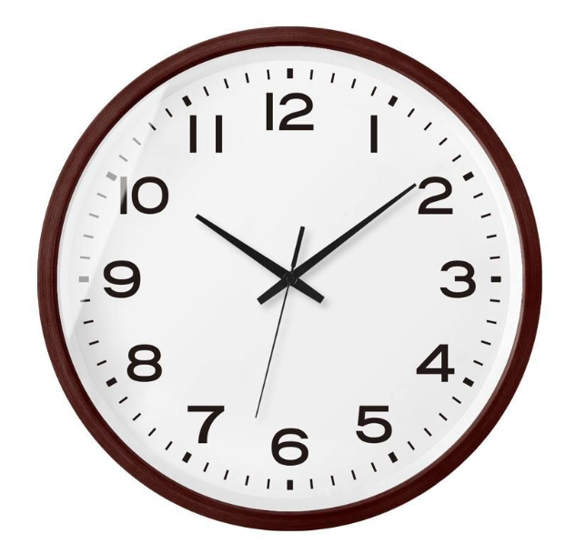 Minimalistische skandinavische Wanduhr aus Holz-Aster Selection