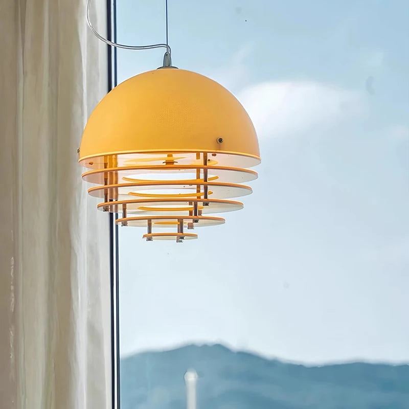 Orange Glas Pendelleuchte