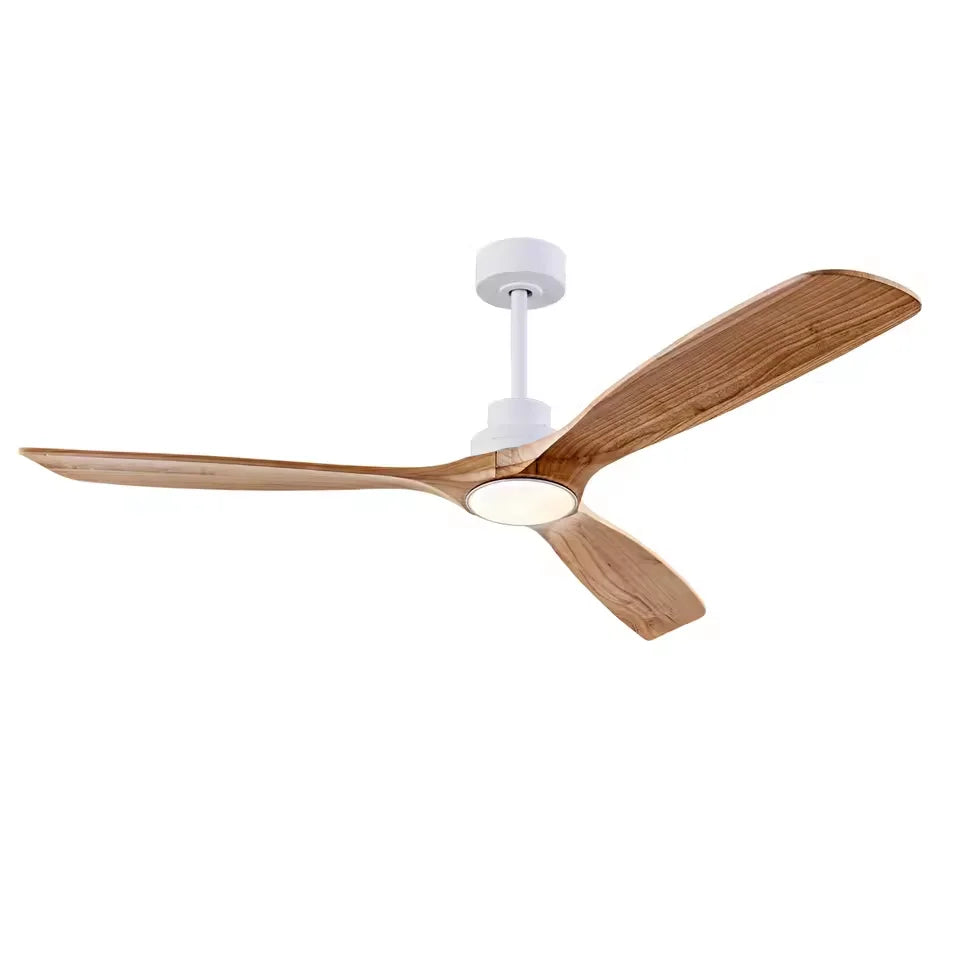LED-Deckenventilator aus Holz