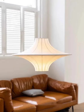 Elegante Seiden Hängeleuchte