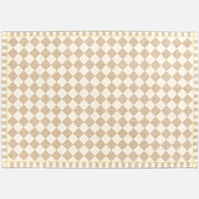 Tapis cachemire damier 