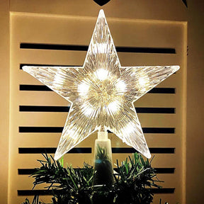 Glitzernde Sternenlichter für den Weihnachtsbaum