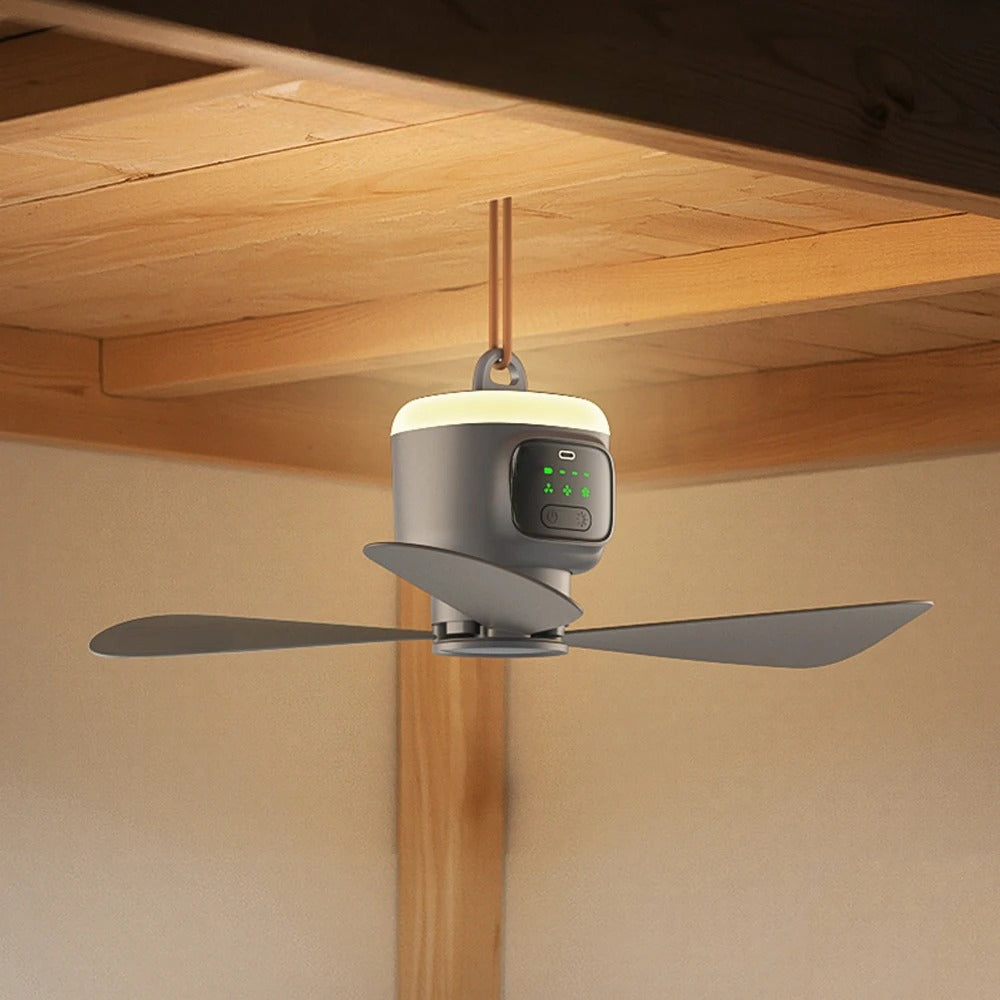 Wiederaufladbarer Camping-Deckenventilator