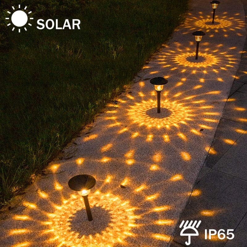 Solarbetriebene LED-Gartenleuchten