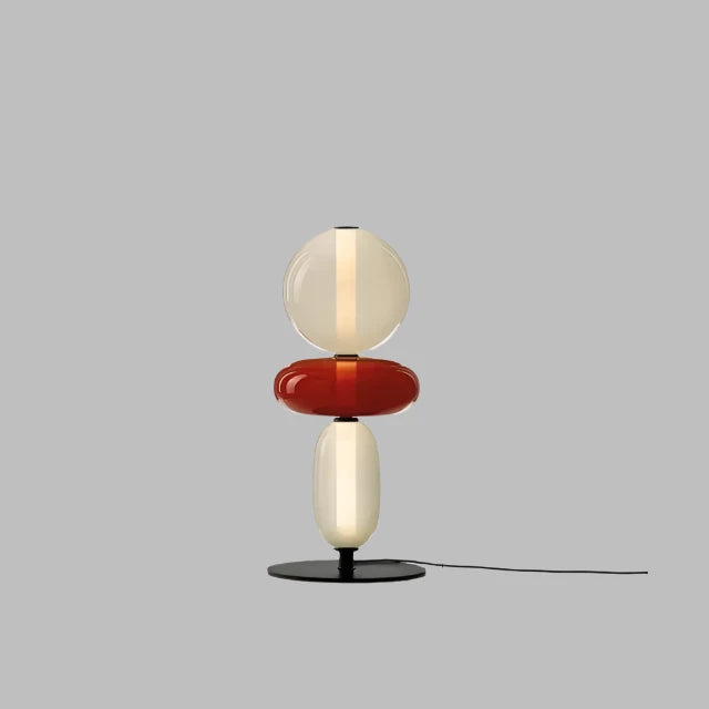 Design vloerlamp met kleurdetails