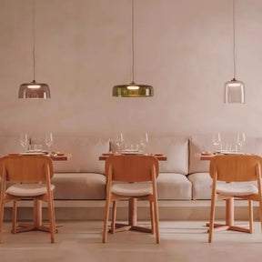 Farbglas LED Pendelleuchte