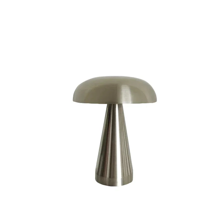 Retro-Tischlampe in Pilzform, wiederaufladbar