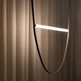 LED Leder Pendelleuchte
