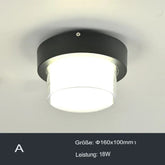 Modern ceiling light for outdoor areas