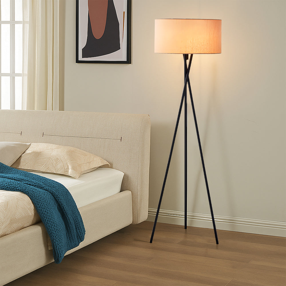 Elegante Stoff Stehlampe Modern