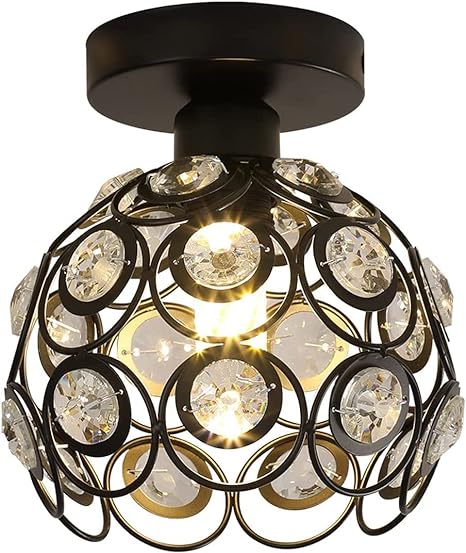 Gouden luxe halplafondlamp