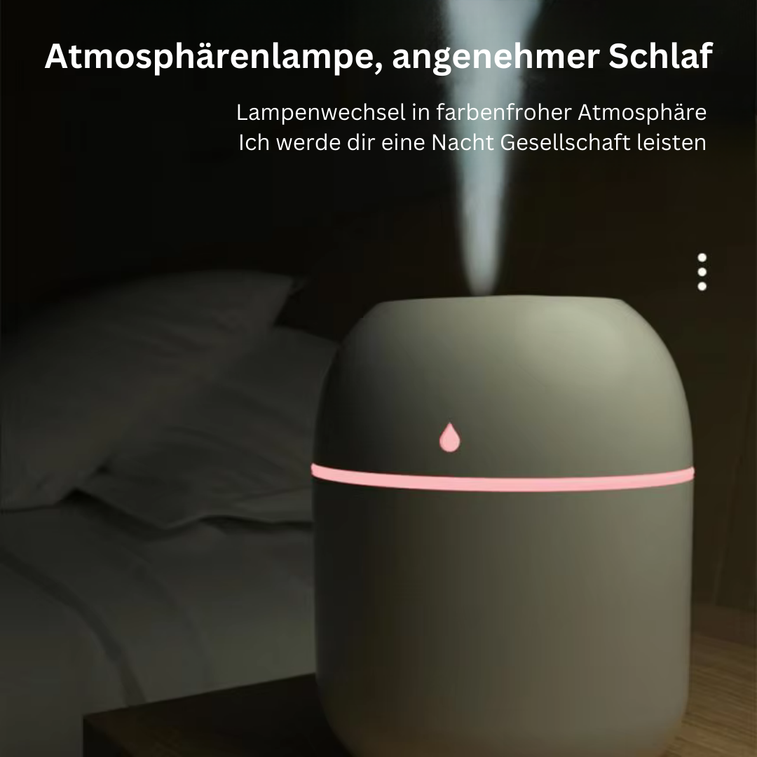 Portable mini humidifier with USB &amp; fragrance function – For on the go &amp; at home