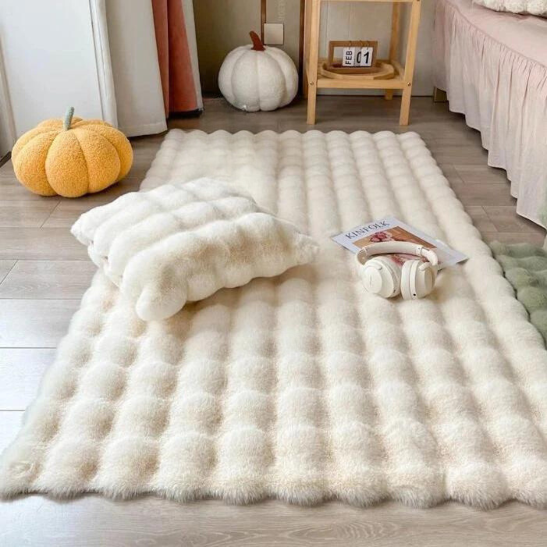 Tapis luxueux en fausse fourrure