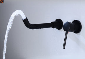 Wall-mounted cold water faucet