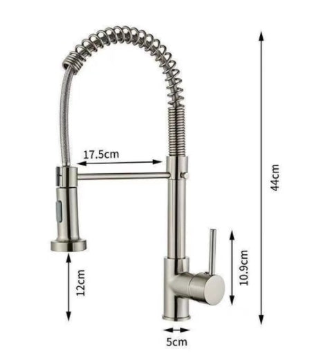 Küchenarmatur mit ausziehbarer Brause-Aster Selection