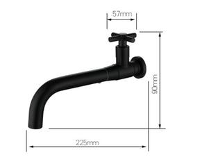 Wall-mounted waterfall faucet