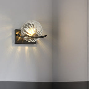 LED-wandlamp van glas