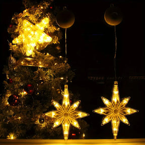 Weihnachts Polaris Saugnapf Lichterkette für Weihnachten & Fensterdeko