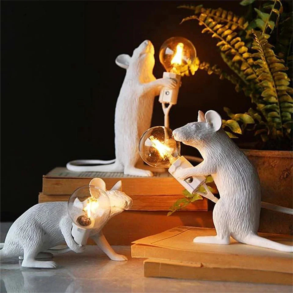 Lampe de table souris Art Déco