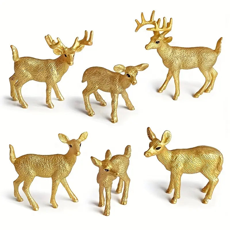 Realistische Weihnachts Rentier Figuren Set für Weihnachten