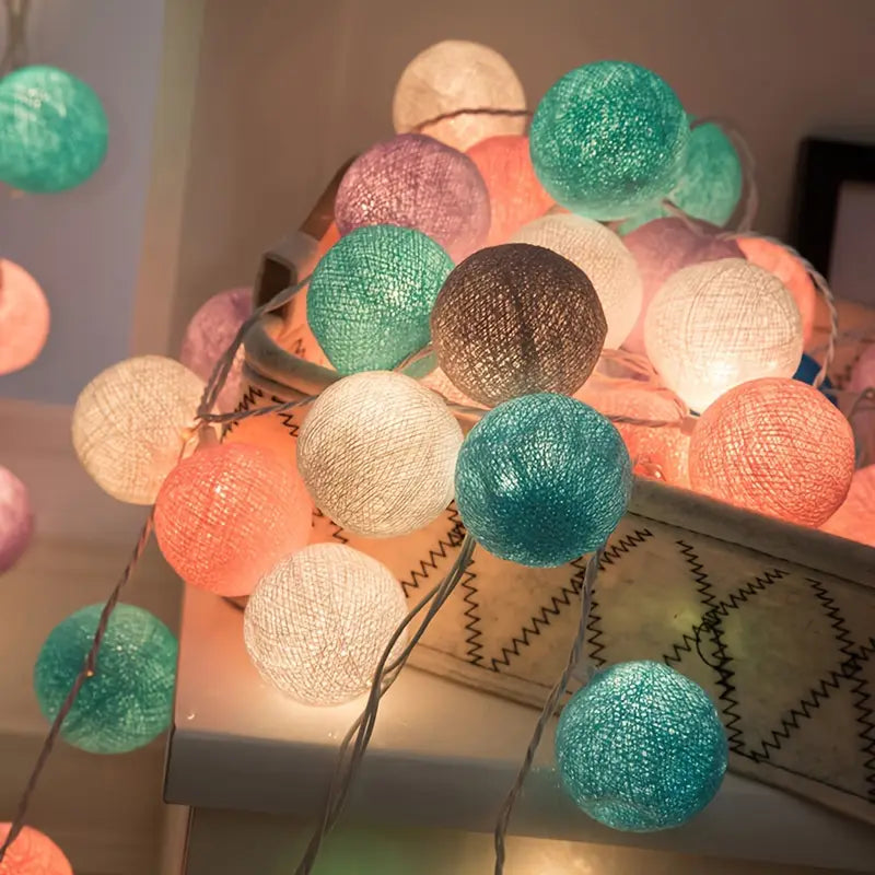 Halloween LED Kugel Lichterkette