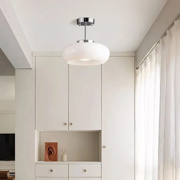 Bauhaus Deckenleuchte aus Glas